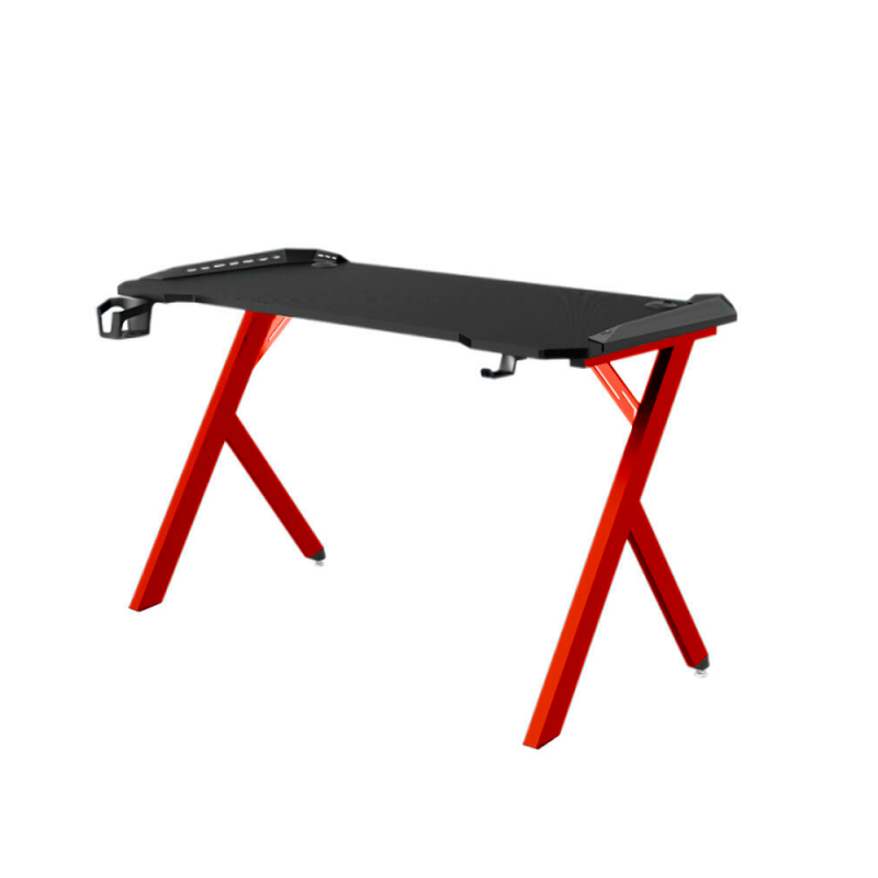 Игровой стол Dechuan D2107 с подсветкой и красными ножками