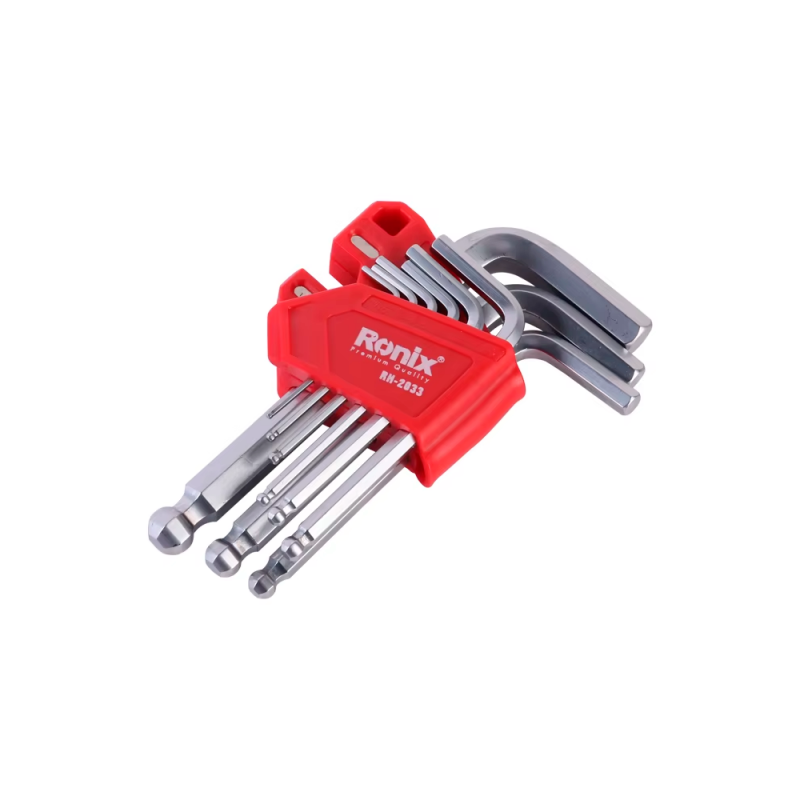 Mагнитный шестигранный ключ 9 шт ronix  RH-2033