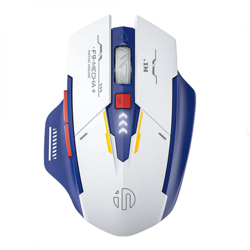 Мышь беспроводная Inphic F9 White Blue Wireless Mouse Supports 2.4G
