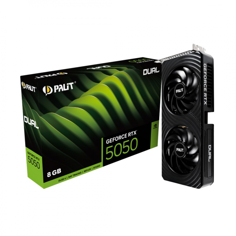 Видеокарта RTX 5050 8 GB GDDR6 PALIT DUAL FAN 128BIT