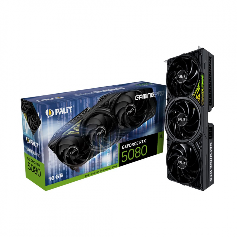 Видеокарта RTX 5080 PALIT GAMINGPRO 16GB GDDR7 256 BIT
