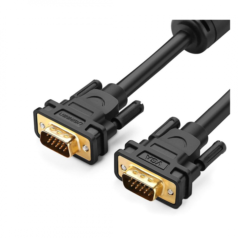 Кабель VGA UGREEN VG101 (Длина кабеля 5 метров / Черный цвет)