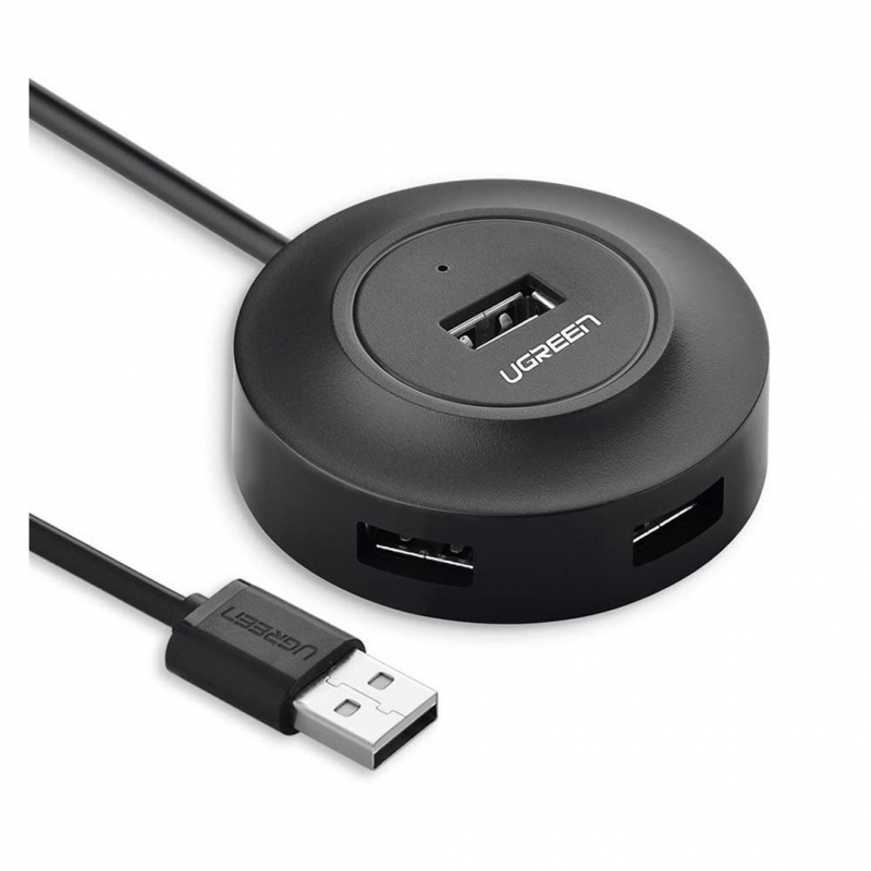 Разветвитель USB (USB-хаб) UGREEN CR106 на 4 порта USB 2.0 для компьютера и ноутбука