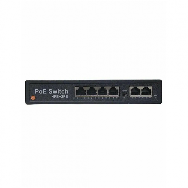 Свитч PoE STARSAT RD-104P2U60 (4 PoE + 2 Uplink, 60W)