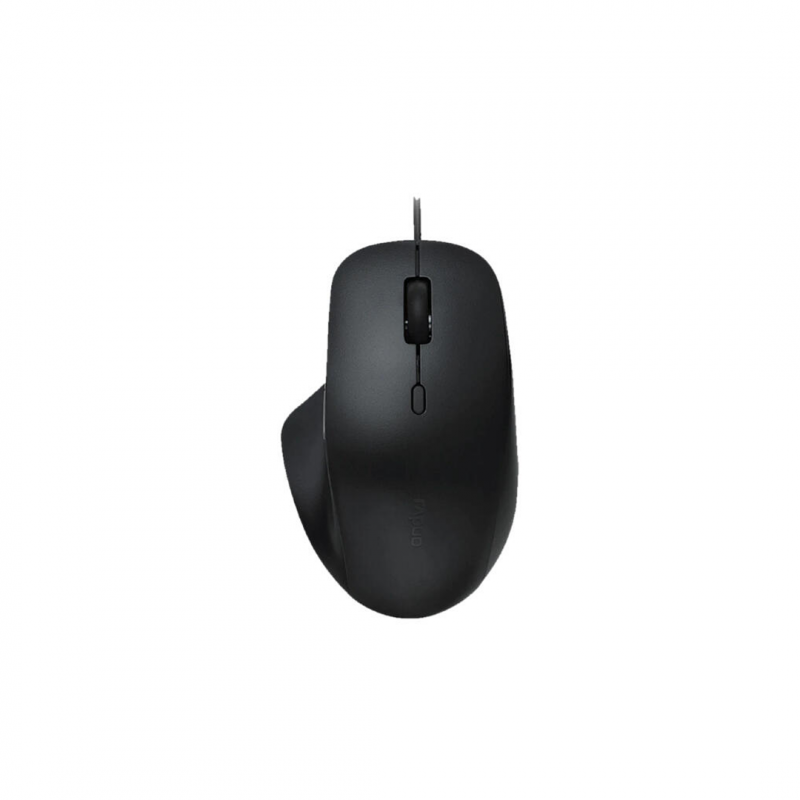 Проводная оптическая мышь RAPOO N500, USB, Silent Click, 3600 DPI, черная