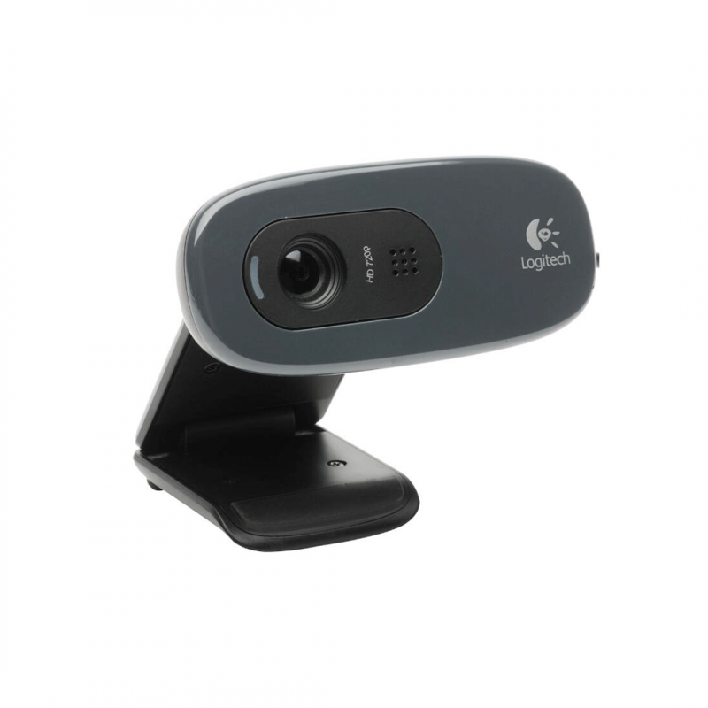 Веб-камера Logitech C270 HD, 1280×720, USB 2.0, встроенный микрофон, черная