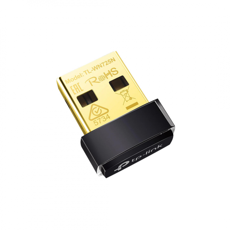 Беспроводной USB Wi-Fi адаптер TP-Link TL-WN725N Nano, 150 Мбит/с, 2.4 ГГц, 802.11b/g/n