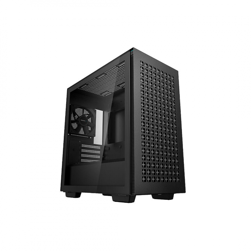 Корпус DeepCool CH370 Black, Micro-ATX, без БП, закалённое стекло