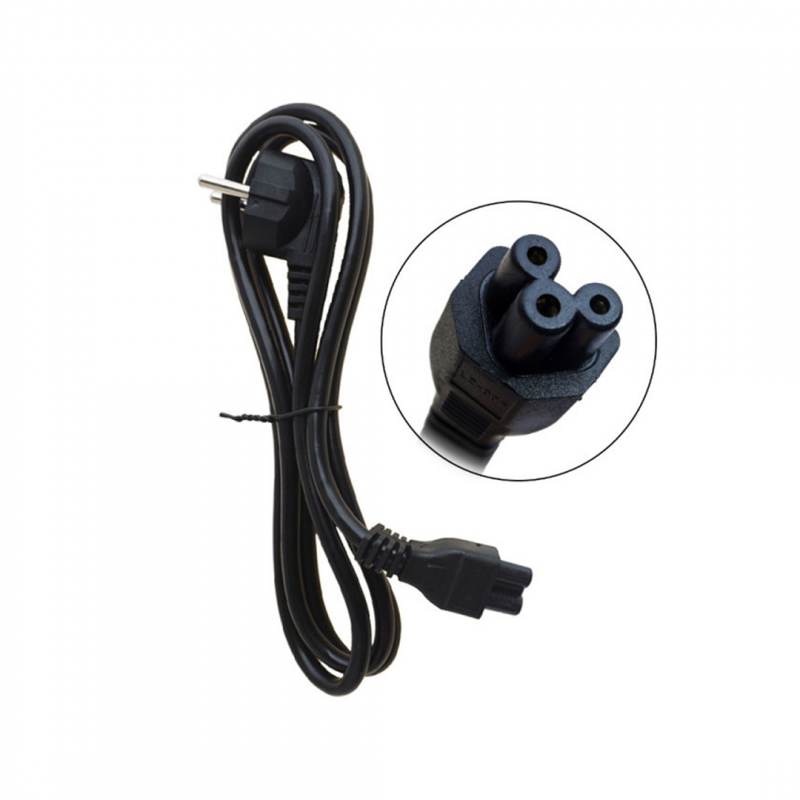 Кабель питания ноутбука EU – IEC C5 (3-pin), 1,5 м, чёрный