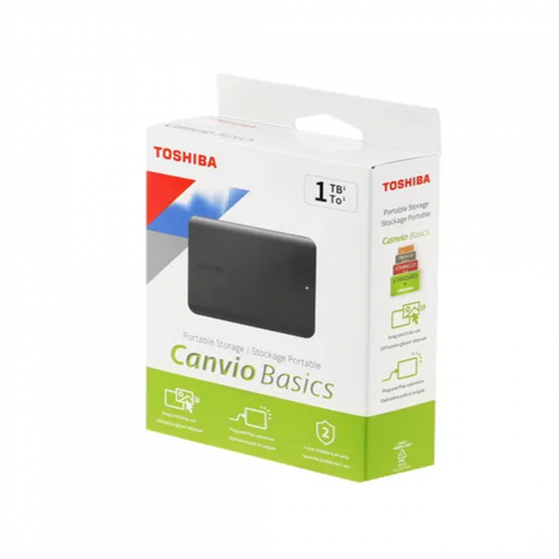 Внешний жесткий диск 2.5\" 1TB Toshiba Canvio Basics Black (HDTB510EK3AA)
