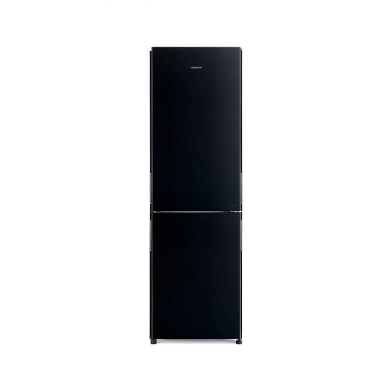 Холодильник Hitachi R-BG410PUC6 GBK, 330 л, No Frost, черное стекло
