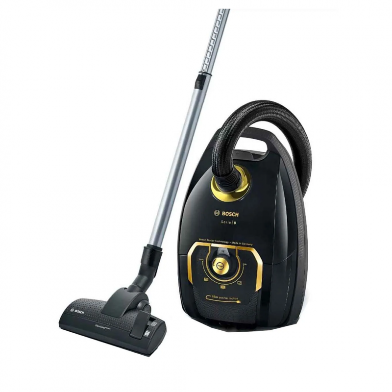 Пылесос Bosch BGL8GOLD, 2200 Вт, мешок 5 л, чёрный/золотистый