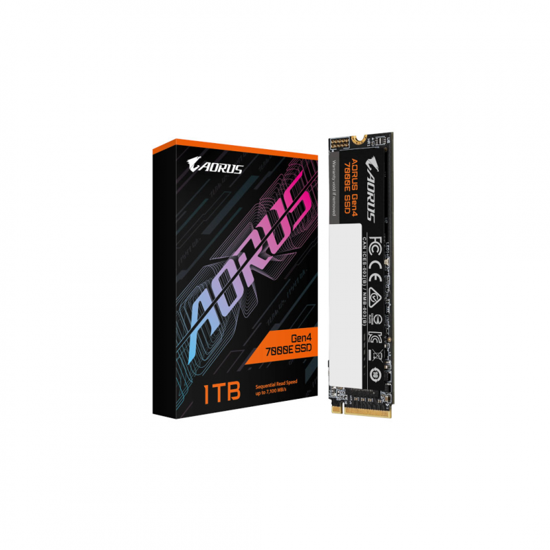 Твёрдый накопитель GIGABYTE AORUS 1TB SSD GEN4 7000E