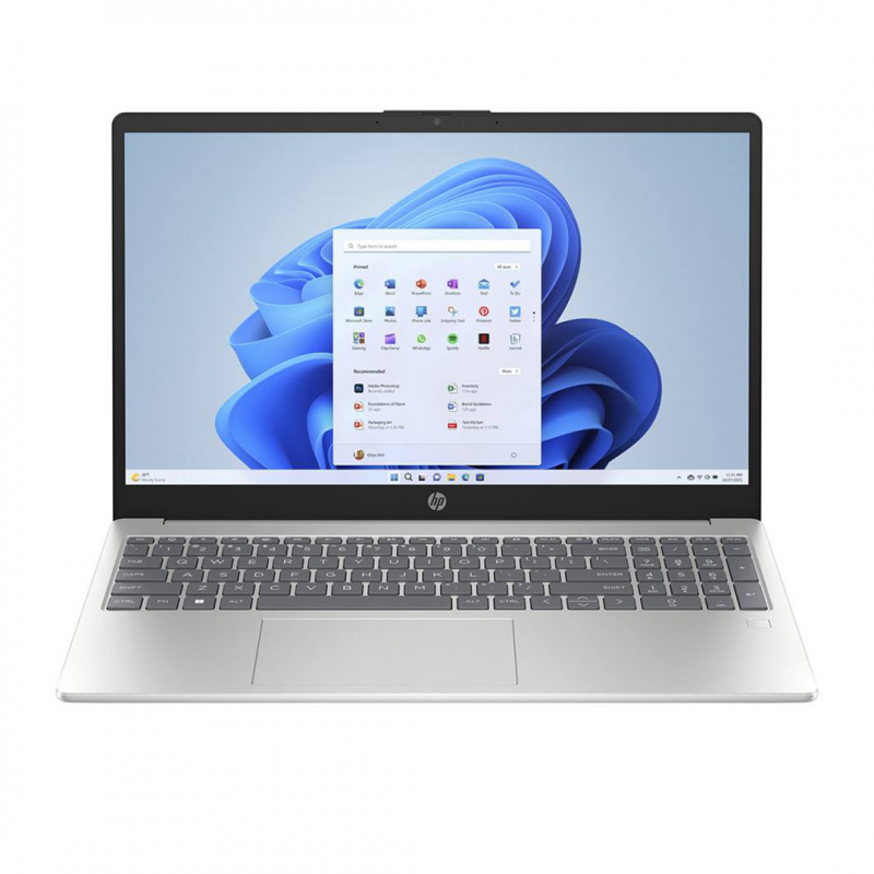 Ноутбук HP 15 FD2043 AI, Intel Core Ultra 7 255U, 8GB RAM, 512GB SSD, 15.6\" FHD, Silver (D41PKEA#BH5)