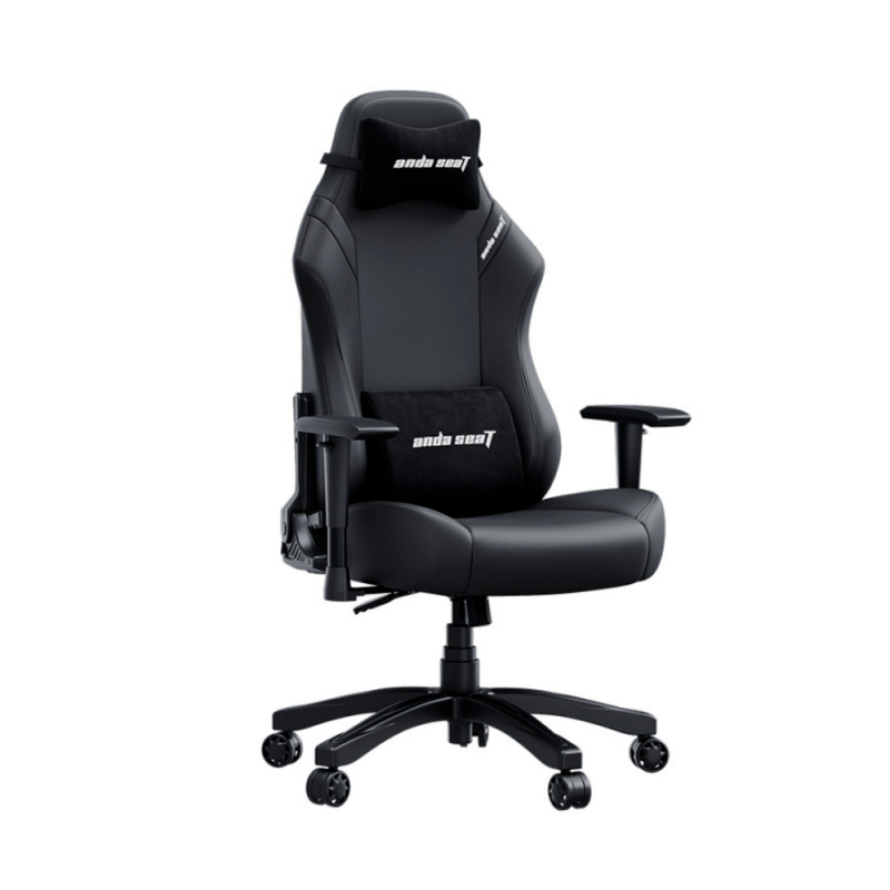 Кресло ANDASEAT LUNA pro L UP TO 110 KG/ BLACK LEATHER
