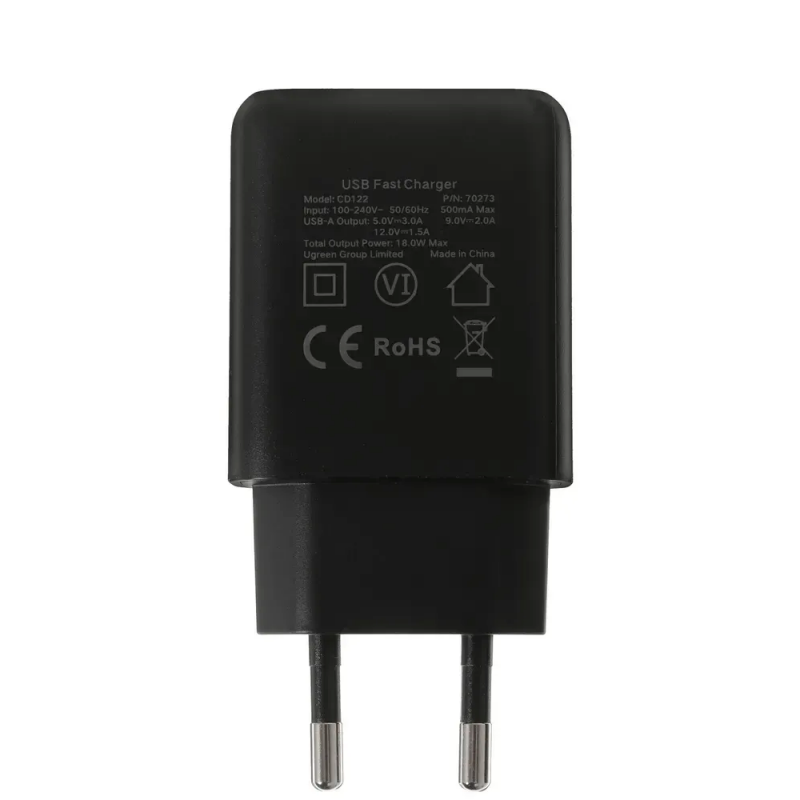 UGREEN Зарядное устройство CD122 (Black)