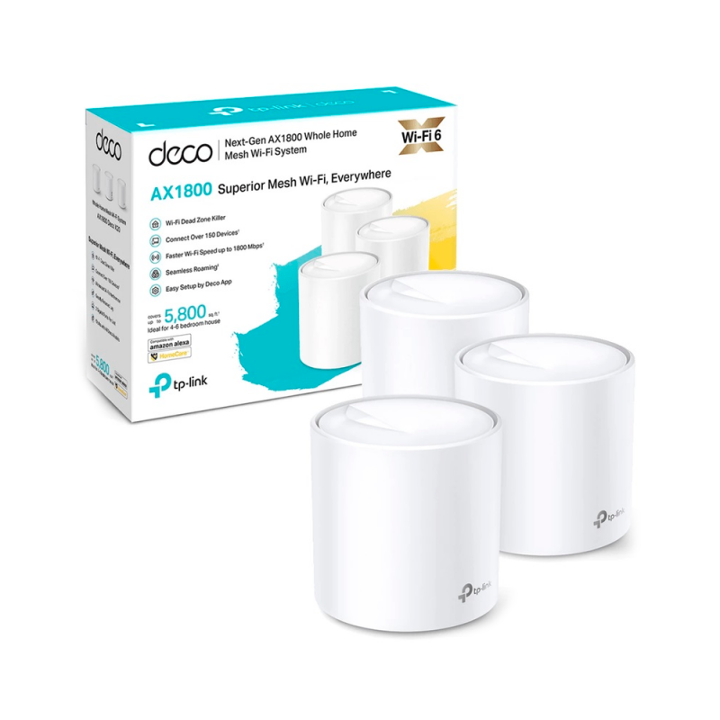 Бесшовный Mesh роутер TP-LINK , белый DECO X20(3-PACK)