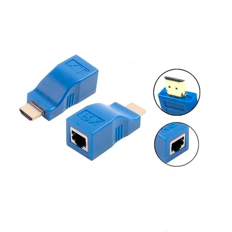 Комплект ( TX+RX) Удлинитель HDMI, переходник по UTP, Ethernet кабель