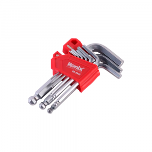 Mагнитный шестигранный ключ 9 шт ronix RH-2033