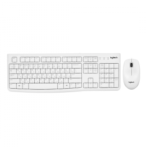 Комплект (Клавиатура+Мышь) Logitech Desktop MK120 White
