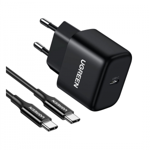 Зарядное устройство UGREEN CD250 (Мощность 25W / Черный цвет)