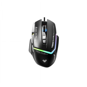 Игровая проводная мышь AULA S12 Pro, RGB, эргономичная, Black