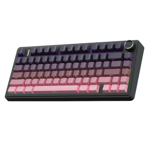 Игровая механическая клавиатура AULA F75 Black-Pink