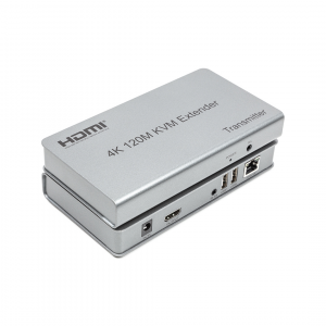 HDMI KVM удлинитель (передатчик/приёмник), до 120 м, 4K