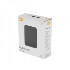 Внешний жесткий диск WD 1TB Elements Portable 2.5\", USB 3.0, Черный (WDBUZG0010BBK)