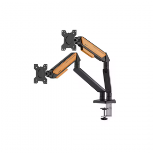 Настольный кронштейн для двух мониторов AndaSeat Stealth 2 Duo 17–32\", до 9 кг, Black/Orange