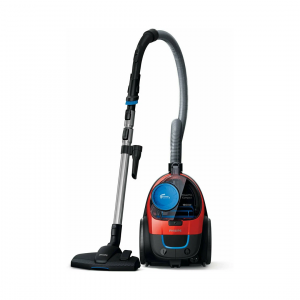 Пылесос Philips PowerPro Compact FC9351/01, 1900 Вт, контейнер 1.5 л, черный/красный