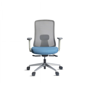 Эргономичное офисное кресло NOEL Icon-MG Plus (Mesh+Fabric, Gray-Blue)