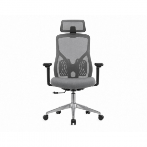 Эргономичное офисное кресло NOEL Milly-H (Mesh+Fabric, Grey)