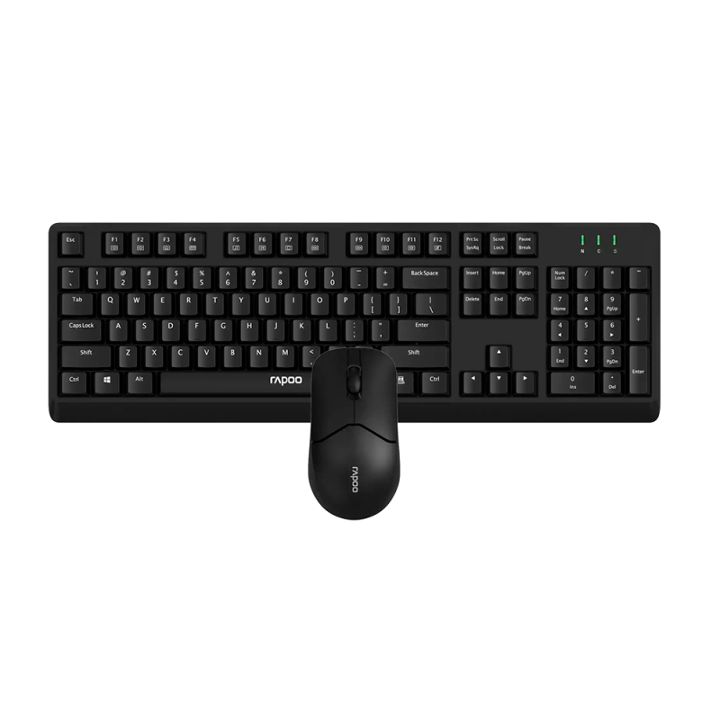 Комплект из беспроводной оптической клавиатуры и мыши Rapoo X1500