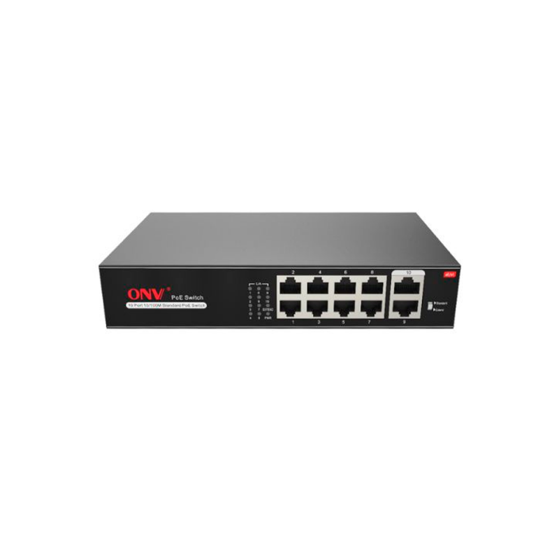 ONV H1108PSD 8-портовый 2-портовый коммутатор PoE
